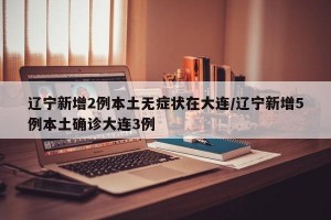 辽宁新增2例本土无症状在大连/辽宁新增5例本土确诊大连3例